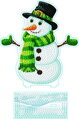 Diamantové maľovanie - DIAMOND DOTZ - Snehuliak