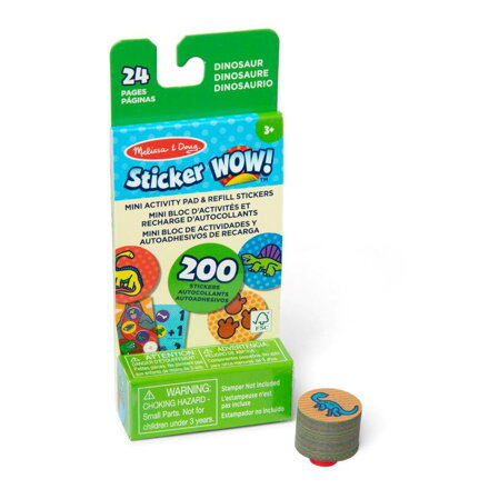  STICKER WOW! MINI knižka a náplň Dinosaurus.