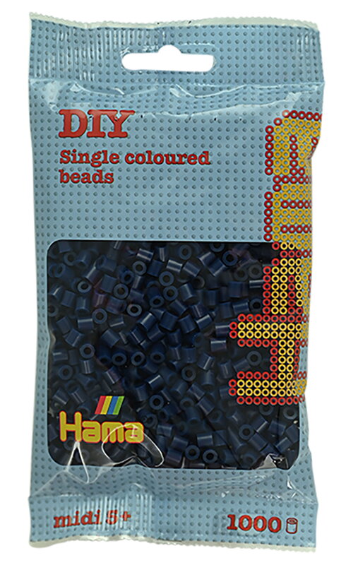 Korálky farba polnočná modrá.